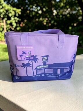 TRADER JOE'S Large Insulated Bag-Lavender